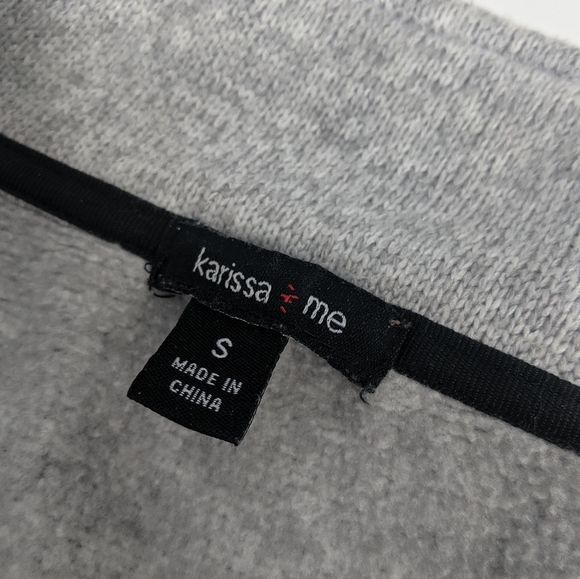 KARISSA & ME Fleece Sweater Full Zip Jacket Sz S - Picture 8 of 8